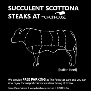 Succulent Scottona steaks at The Chophouse 